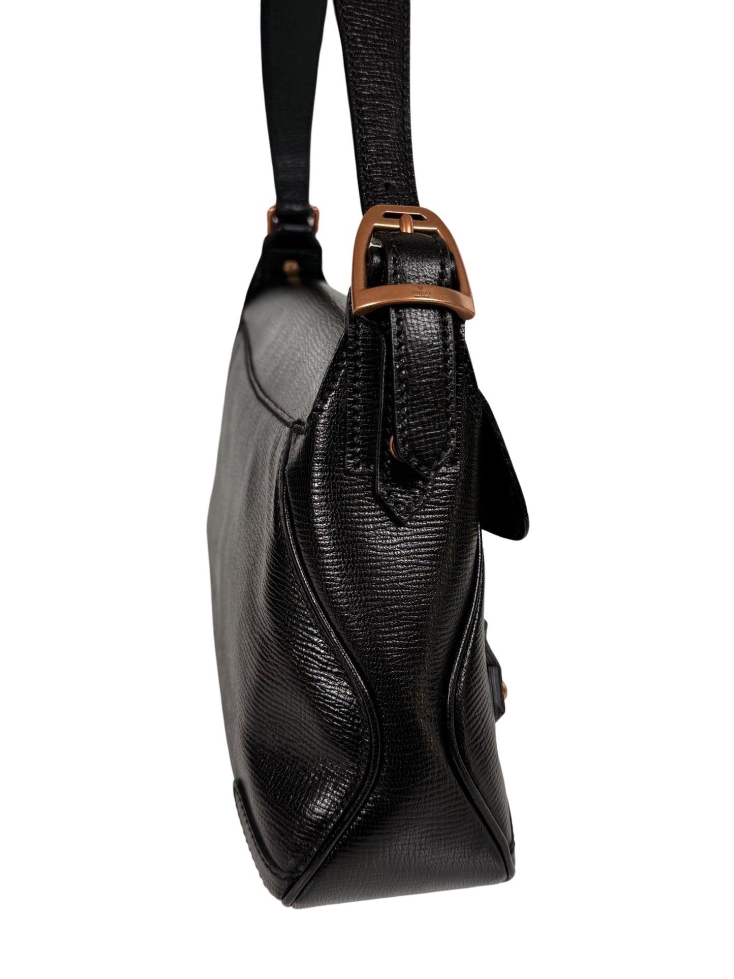 2003 Gucci Horsebit 1955 Leather Black Bag